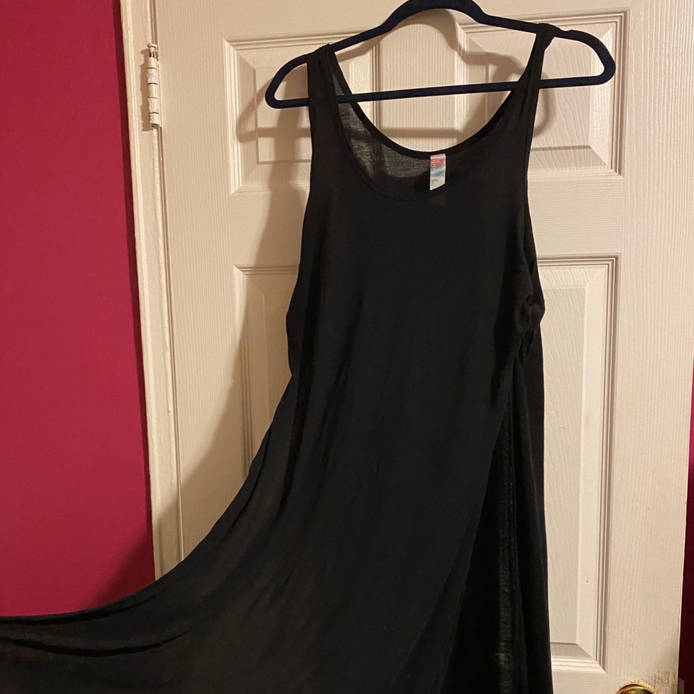 Free people black beach cover up set.